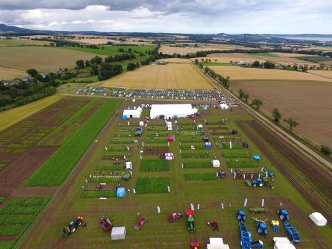 Aerial image of Potatoes in Practice 2019